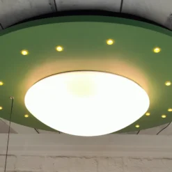 Plafón Starlight con lámpara estrellada, verde