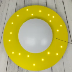 Plafón Starlight con lámpara estrellada, amarillo