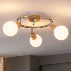 Plafón Svenka, 3 luces, redondo