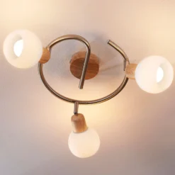 Plafón Svenka, 3 luces, redondo