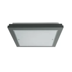 Plafón Tally, ancho 42 cm, verde salvia, madera, E27