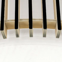 Plafón Tarta, Ø 50 cm, madera, difusor textil, 4 x E27