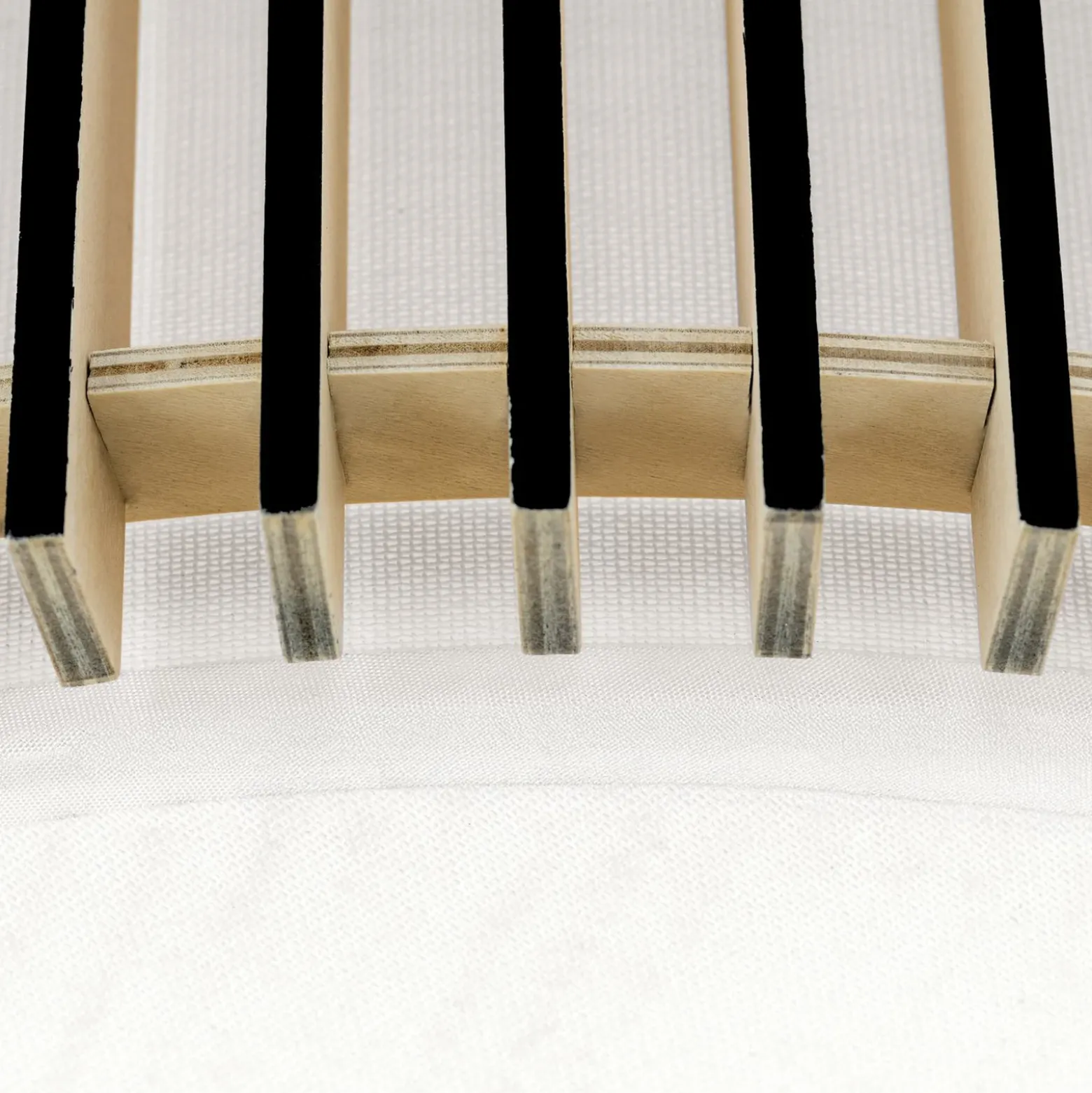 Plafón Tarta, Ø 50 cm, madera, difusor textil, 4 x E27