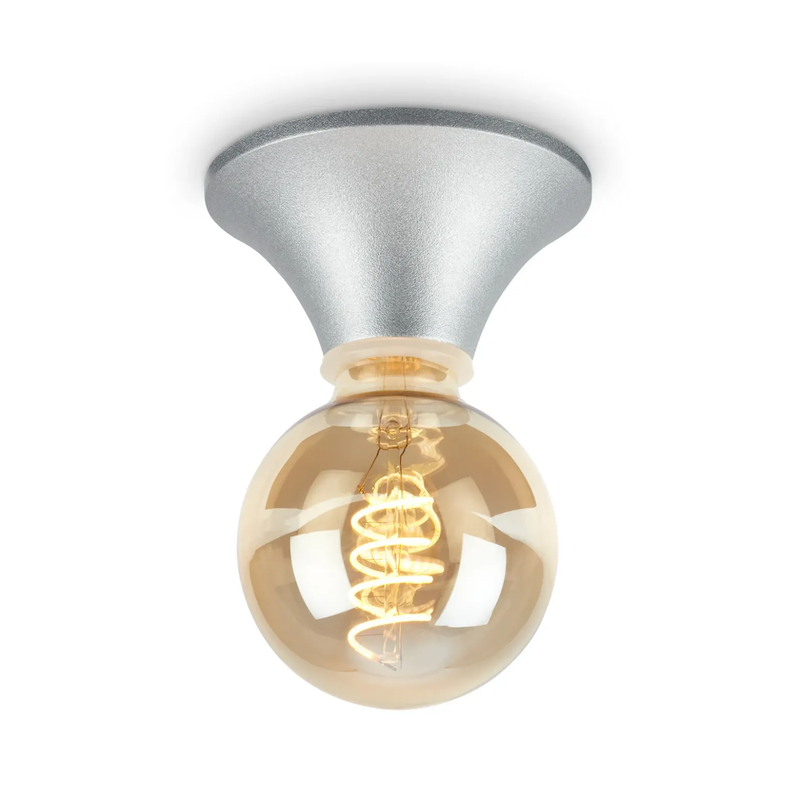 Plafón Tepel para baño IP44 E27 cromado mate