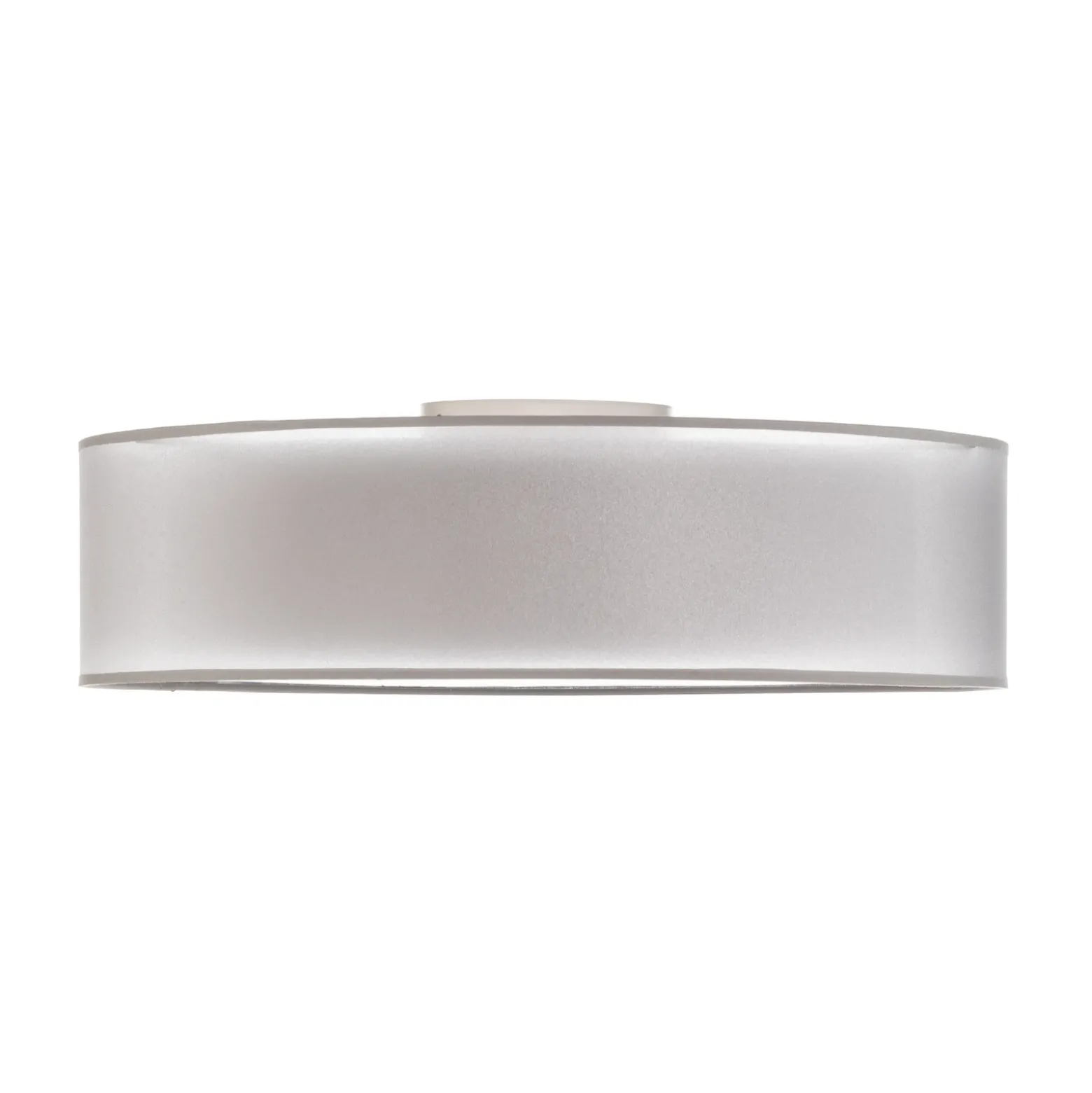 Plafón Tibu, gris, Ø 50 cm, de tela