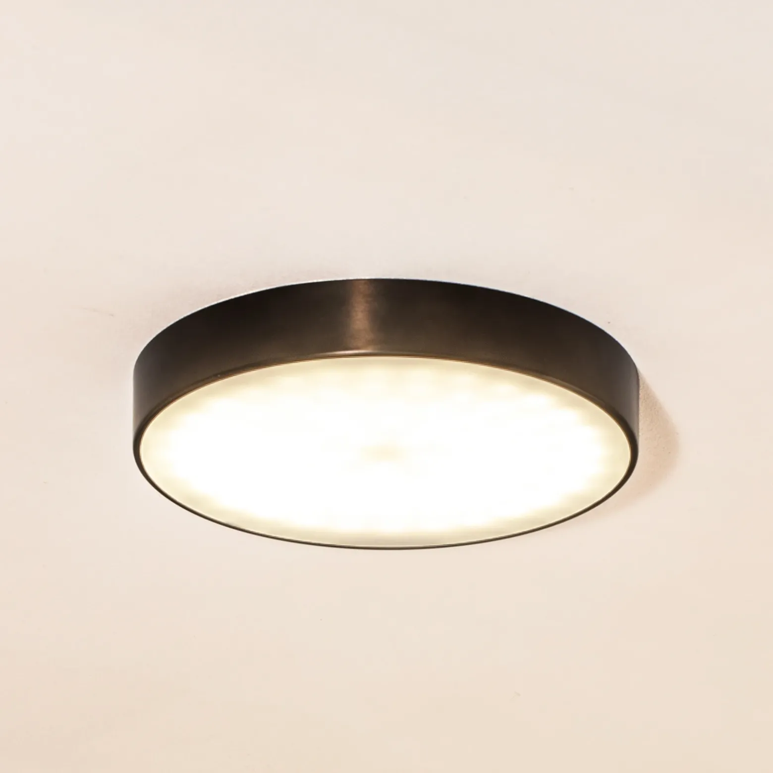 Plafón Timur LED, antracita, acero, Ø 34 cm