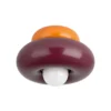 Plafón Torchiarolo, burdeos/naranja, metal, E27