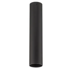 Plafón Tubo en forma cilíndrica, negro