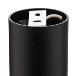 Plafón Tubo en forma cilíndrica, negro