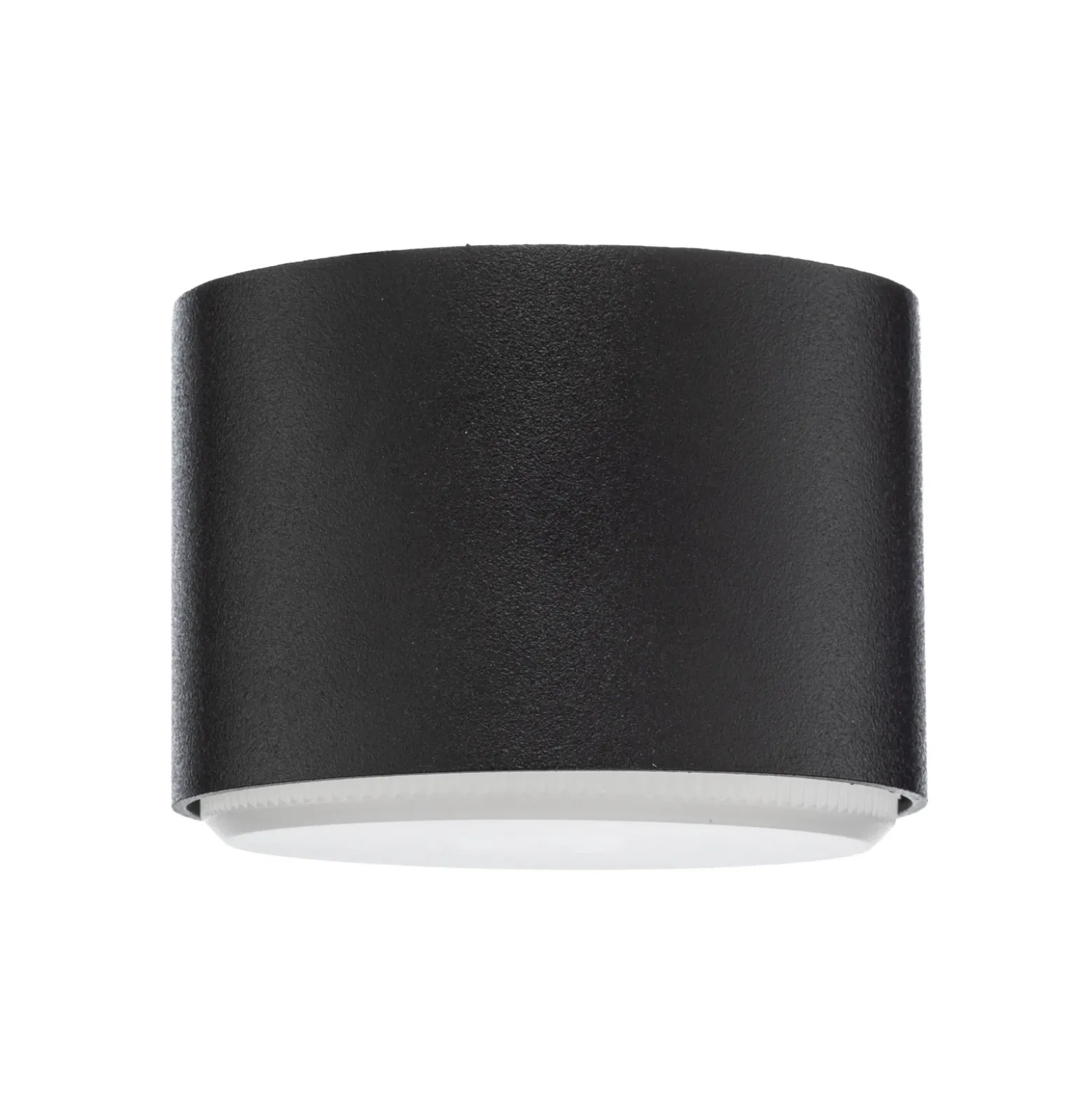 Plafón Tubo S, negro, acero, Ø 8 cm, GX53