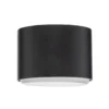 Plafón Tubo S, negro, acero, Ø 8 cm, GX53