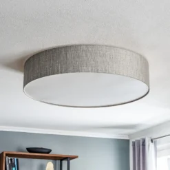 Plafón Turda, Ø 78 cm, gris