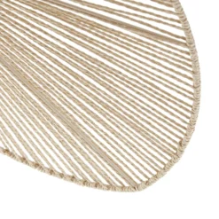 Plafón Valdorin de Lindby, beige, 75 cm x 50 cm, papel
