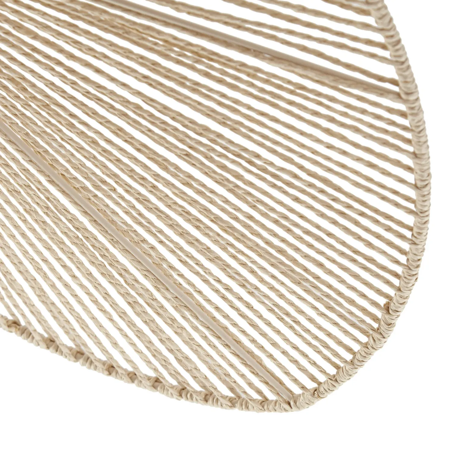 Plafón Valdorin de Lindby, beige, 75 cm x 50 cm, papel