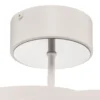 Plafón Vento, blanco, Ø 60 cm, metal, E27