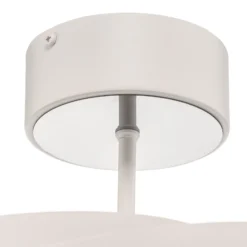 Plafón Vento, blanco, Ø 60 cm, metal, E27