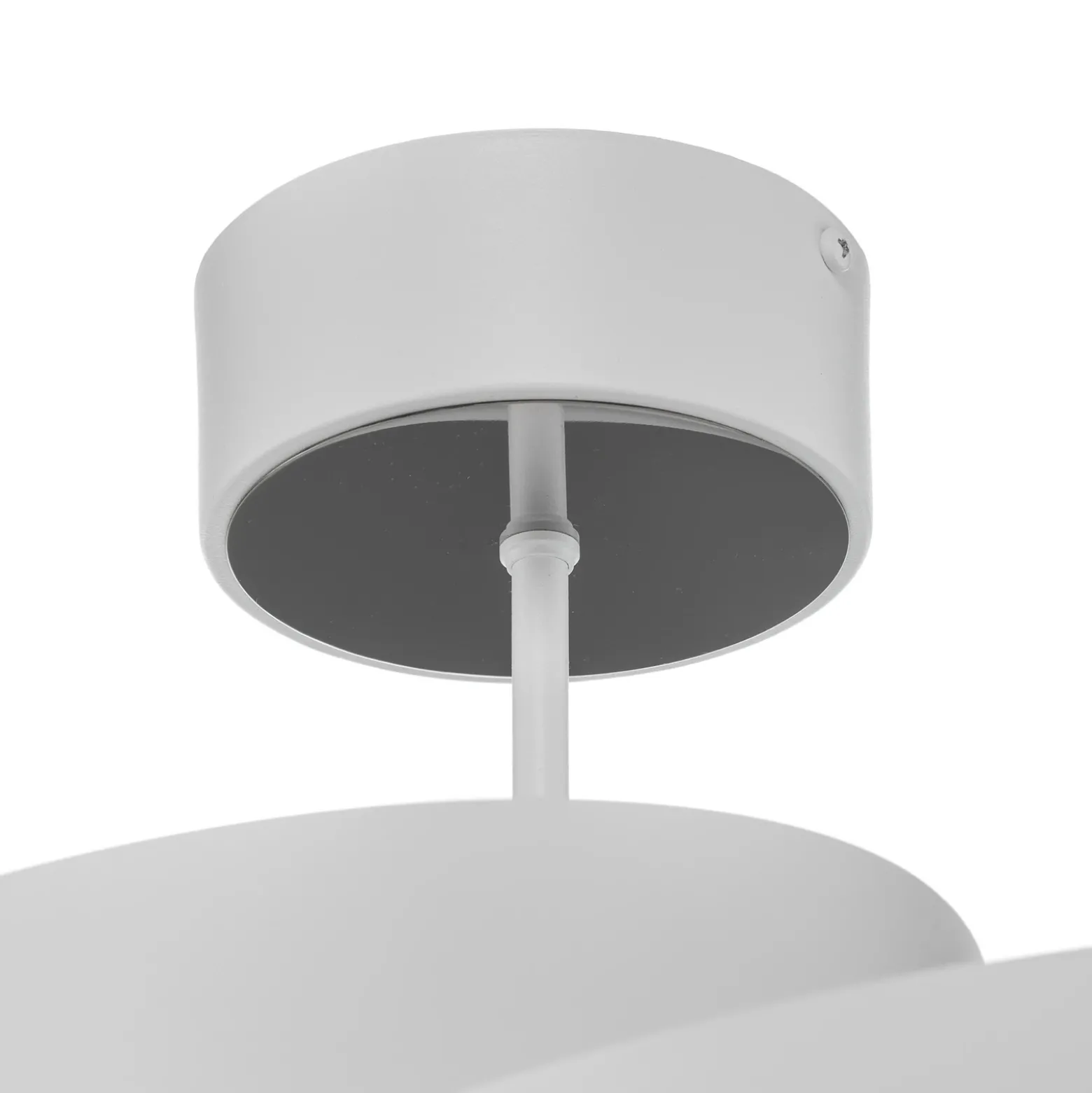 Plafón Vento, blanco, de metal, Ø 50 cm