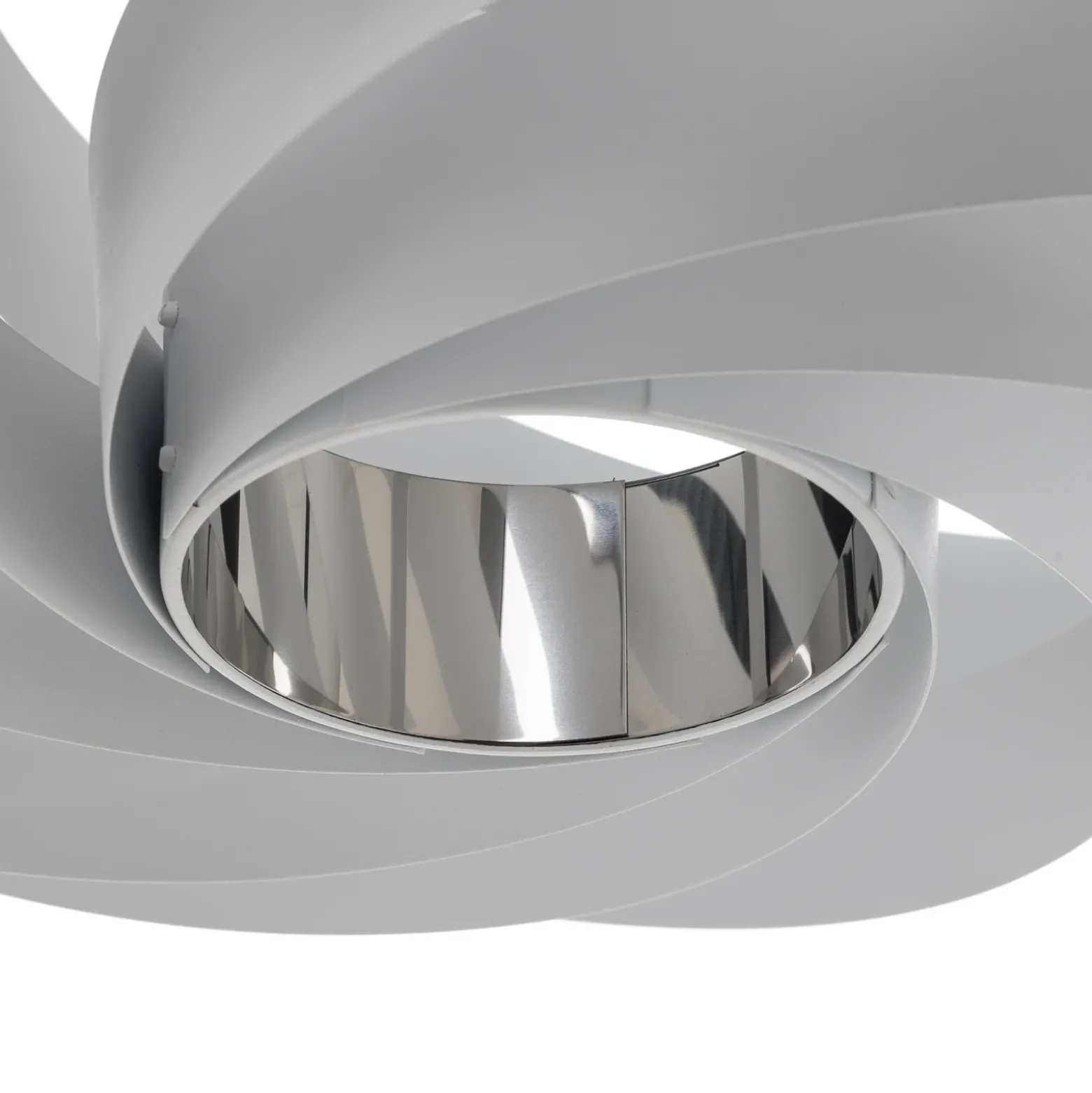Plafón Vento, blanco, de metal, Ø 50 cm