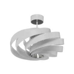 Plafón Vento, blanco, de metal, Ø 50 cm