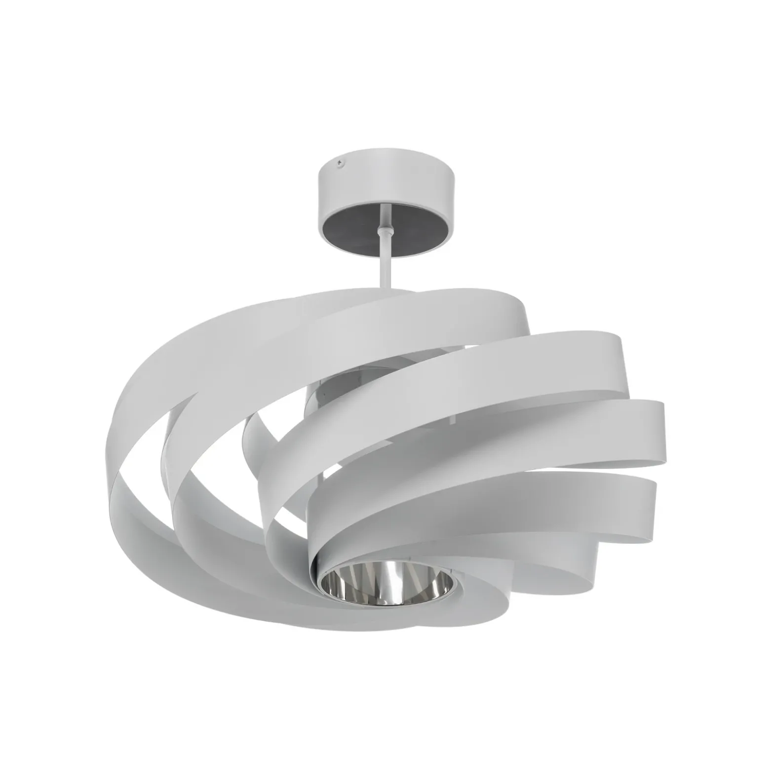 Plafón Vento, blanco, de metal, Ø 50 cm