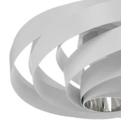Plafón Vento, blanco, de metal, Ø 50 cm