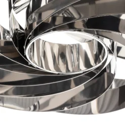 Plafón Vento, cromo niquelado, Ø 60 cm, metal