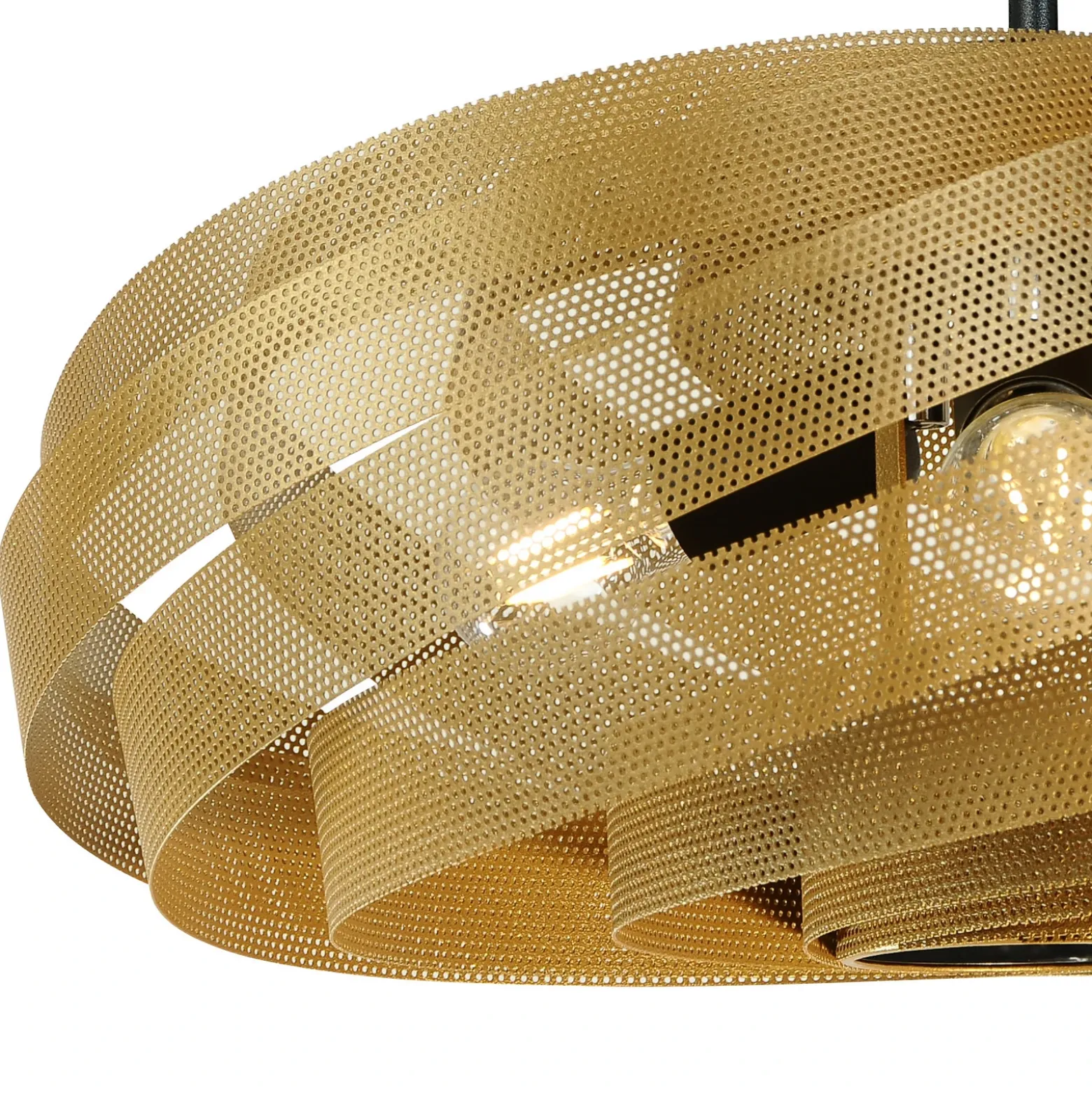 Plafón Vento, dorado, Ø 60 cm