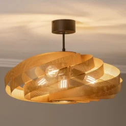 Plafón Vento, dorado, Ø 60 cm