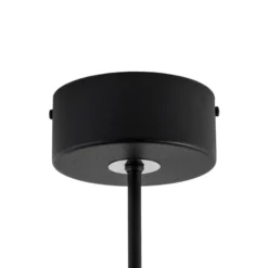 Plafón Vento, negro/dorado, metal, Ø 40 cm, E27