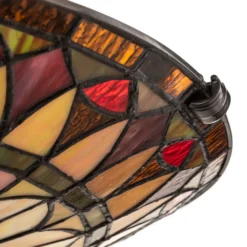 Plafón West End, bronce/multicolor, Ø 42 cm, cristal
