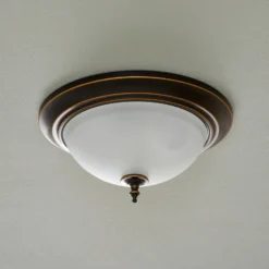 Plafón Westinghouse Harwell, color bronce