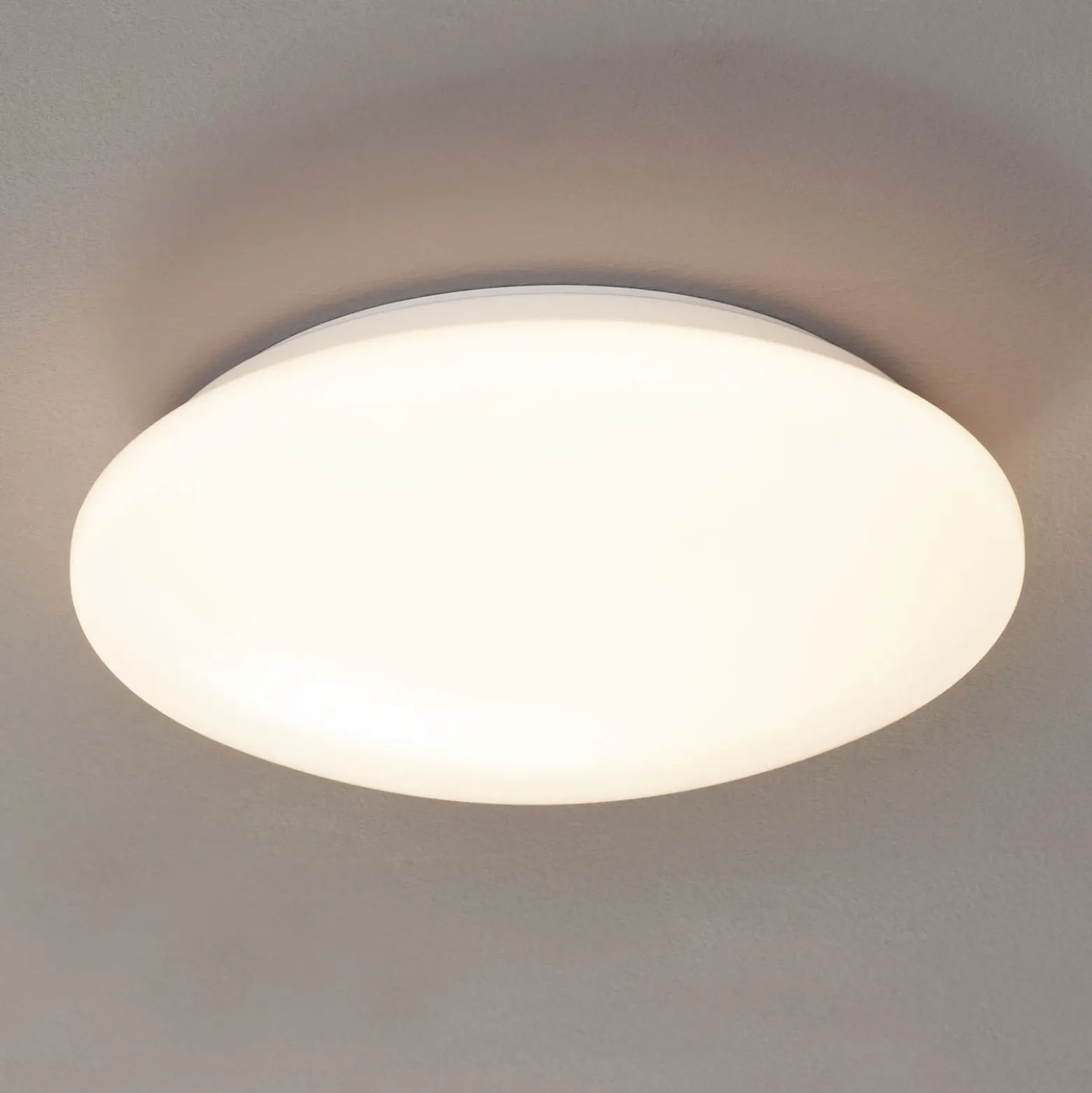 Pollux lámpara de techo LED, Ø 27 cm, plástico, detector de movimiento