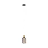 Portalámpara Paulmann Ravi E27, negro/oro mate