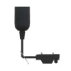 Portalámparas PRIOS Orvoll, Ø 3,8 cm, casquillo E27, negro
