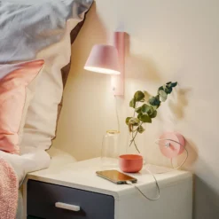 Prandina Bima W1 USB aplique LED, rosa