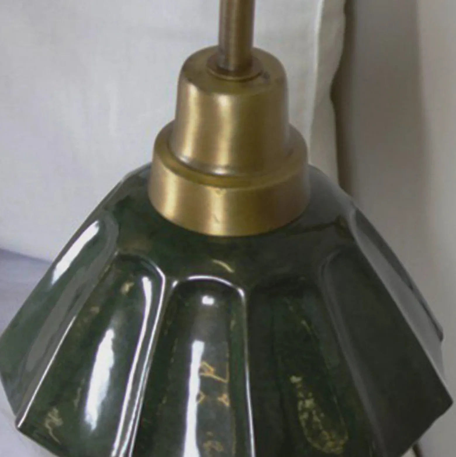 PR Home Aplique de pared Ester, verde, saliente 34 cm, metal