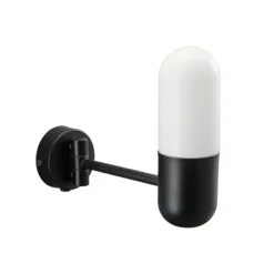 PR Home aplique para baño Zeta, negro, IP44, orientable