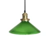 PR Home lámpara colgante August, verde, Ø 25 cm