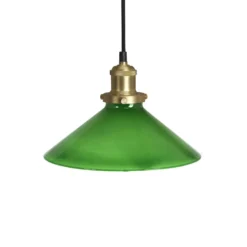 PR Home lámpara colgante August, verde, Ø 25 cm