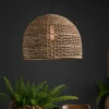 PR Home Lámpara colgante Cebu, Ø 37 cm, pantalla Lampakanay, IP20