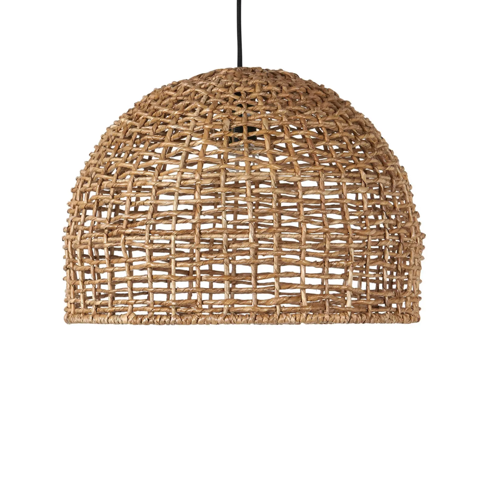 PR Home Lámpara colgante Cebu, Ø 37 cm, pantalla Lampakanay, IP20