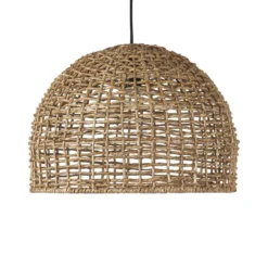 PR Home Lámpara colgante Cebu, Ø 37 cm, pantalla Lampakanay, IP20