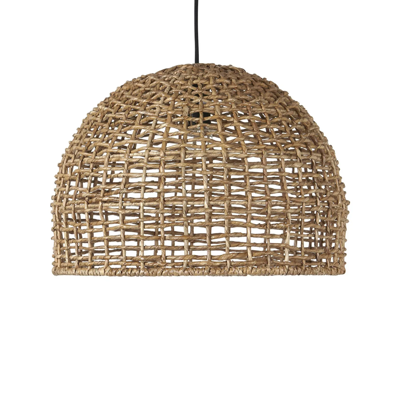 PR Home Lámpara colgante Cebu, Ø 46 cm, pantalla Lampakanay, IP20