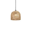 PR Home Lámpara colgante Cebu, Ø 17 cm, Lampakanay, marrón natural