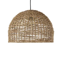 PR Home Lámpara colgante Cebu, Ø 46 cm, pantalla Lampakanay, IP20