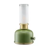PR Home Lámpara de mesa LED recargable Frida, verde, altura 22 cm