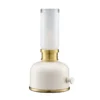 PR Home Lámpara de mesa LED recargable Frida, beige, altura 22 cm