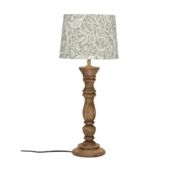 PR Home lámpara de mesa Lodge Sofia Elder gris Ø25cm altura 59cm