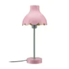 PR Home Lámpara de mesa Wera, rosa/verde, altura 47 cm, metal