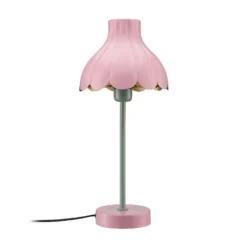PR Home Lámpara de mesa Wera, rosa/verde, altura 47 cm, metal